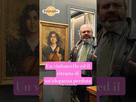 Luca Postiglione, Donna e violonc. olio su tela
