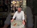 Coppia di vasche da pesci in porcellana policroma