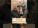 Scultura in bronzo di Mercurio alato