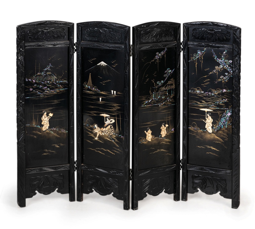 [AW1014] Piccolo paravento con pietre dure