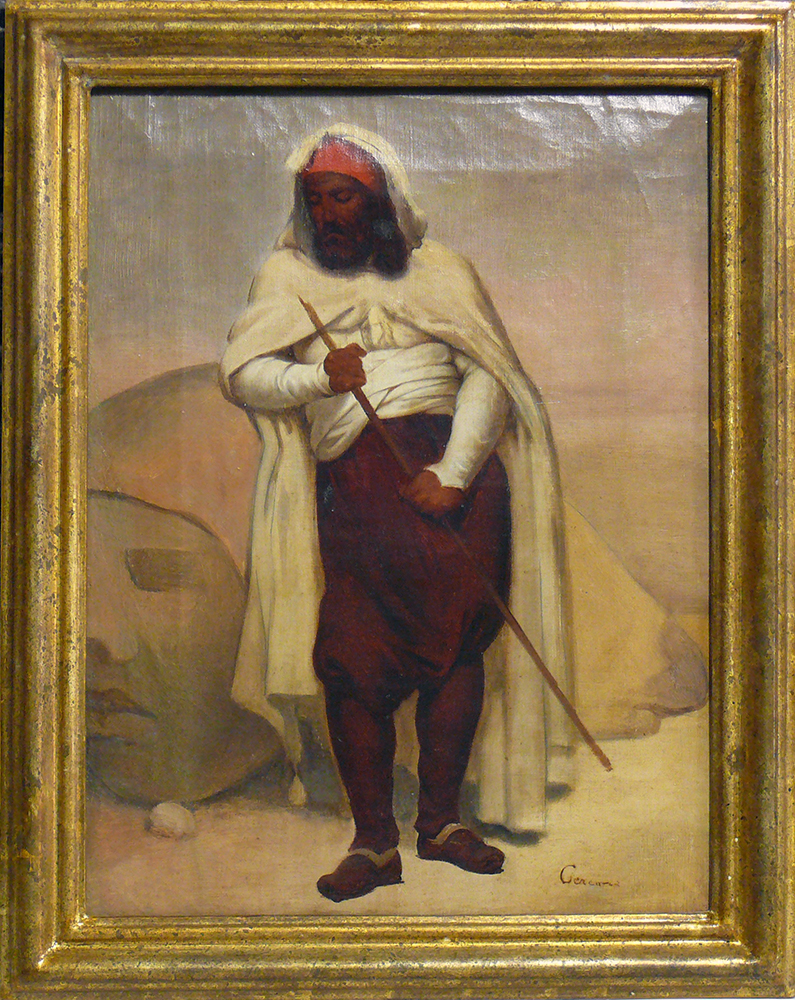 [CA1040] Dipinto raff. "Arabo" di Ettore Cercone