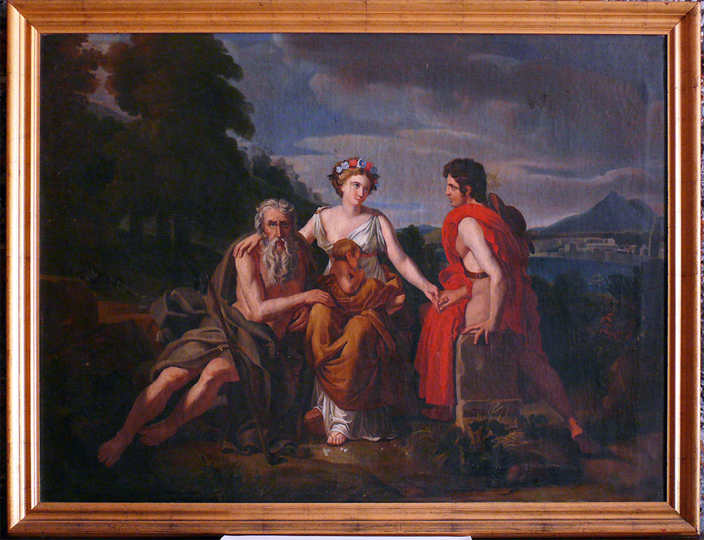 [CA1143] Dipinto raff "Le tre età"