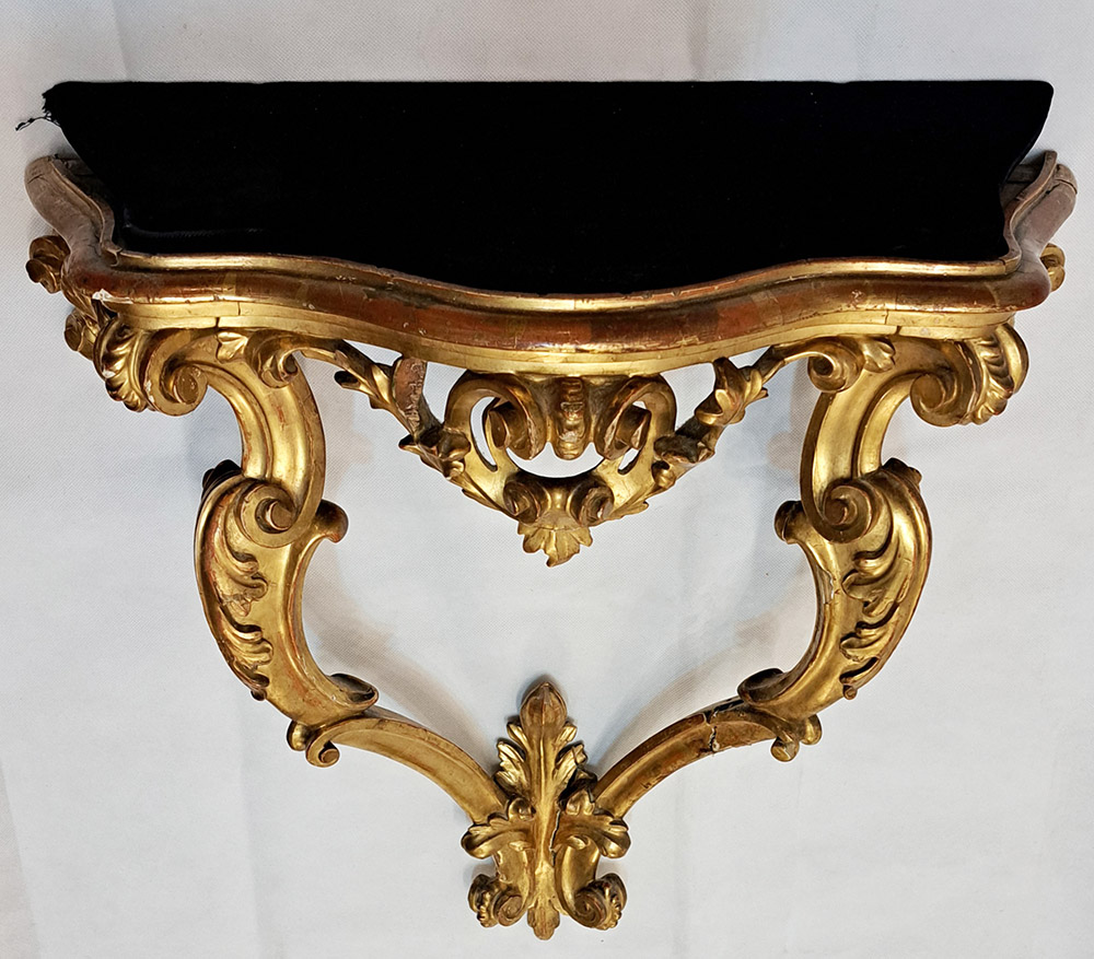 [CA1282] Mensola in legno dorato Luigi Filippo