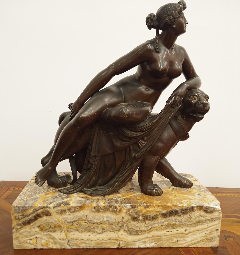 [CA1314] Gruppo in bronzo "Arianna e la pantera"