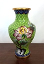 Vasetto Cloisonnè a base verde