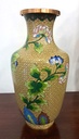 Vasetto Cloisonnè a base gialla
