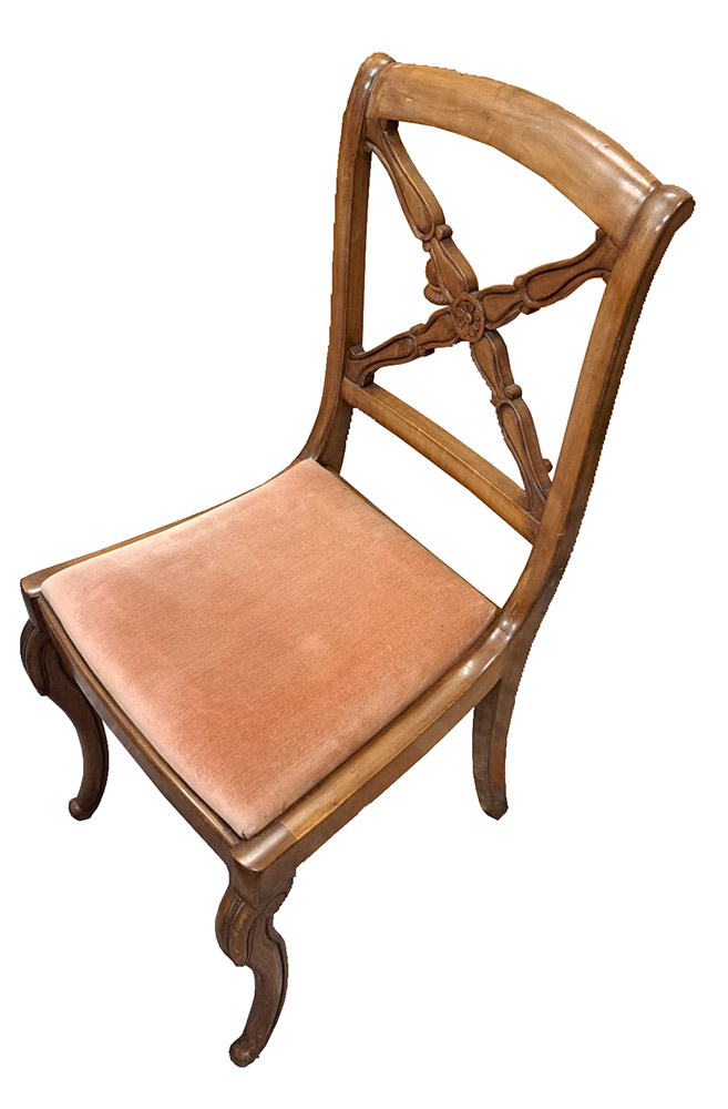 [CA1369] 6 sedie in noce