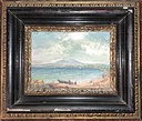 Piccolo dipinto con veduta di Napoli "G. Aprea"