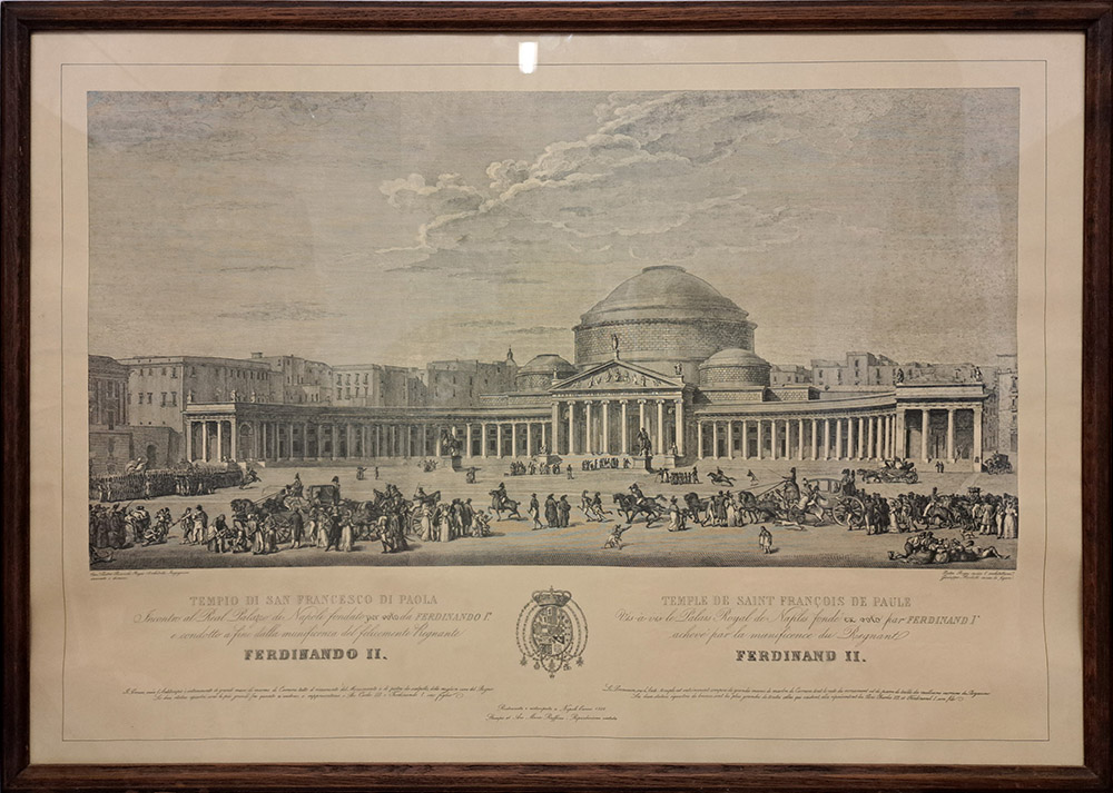 [CA1480] Stampa raff. "Piazza Plebiscito"