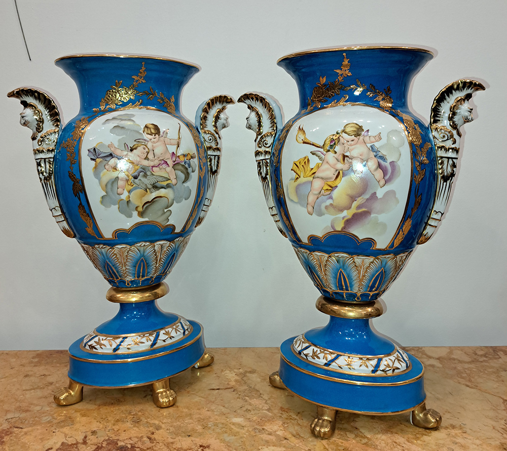 [CA1492] Coppia di vasi st. Napoleone III