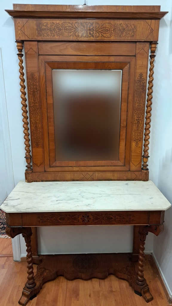 [CA1496] Consolle con specchiera Carlo X