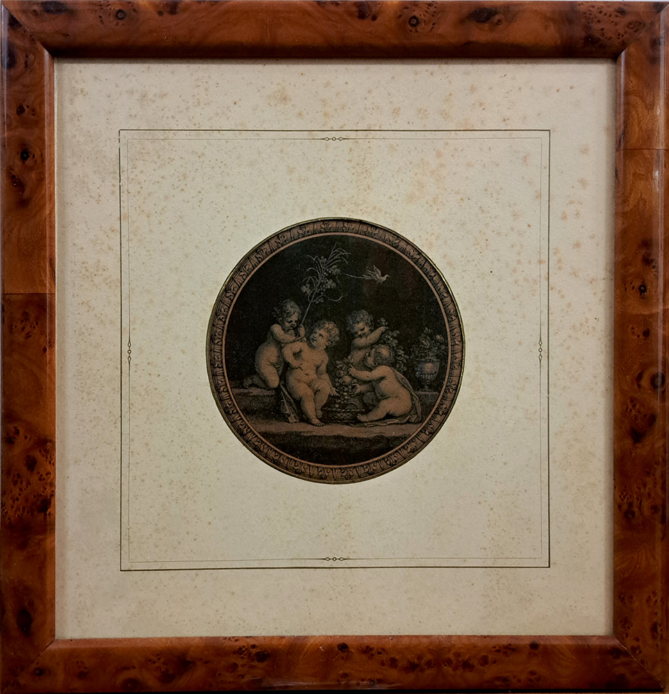 [CA1501] Stampa in stile neoclassico con putti