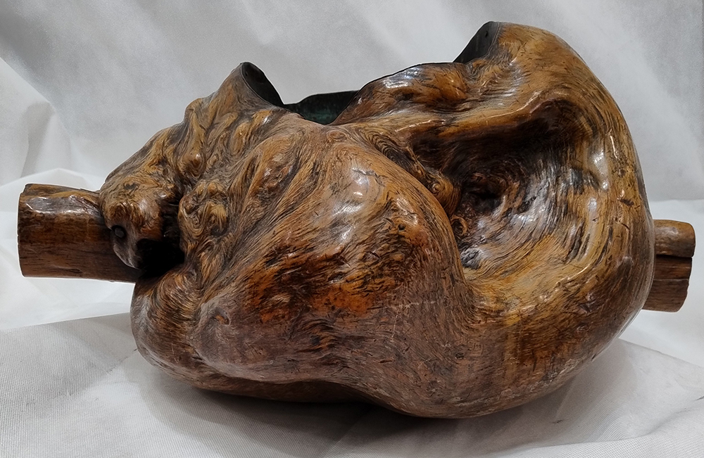 Cachepot tronco di legno