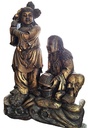 Scultura in legno dorato