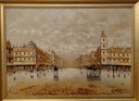 Dipinto f.to Antonio de Vity "Vie di Parigi"