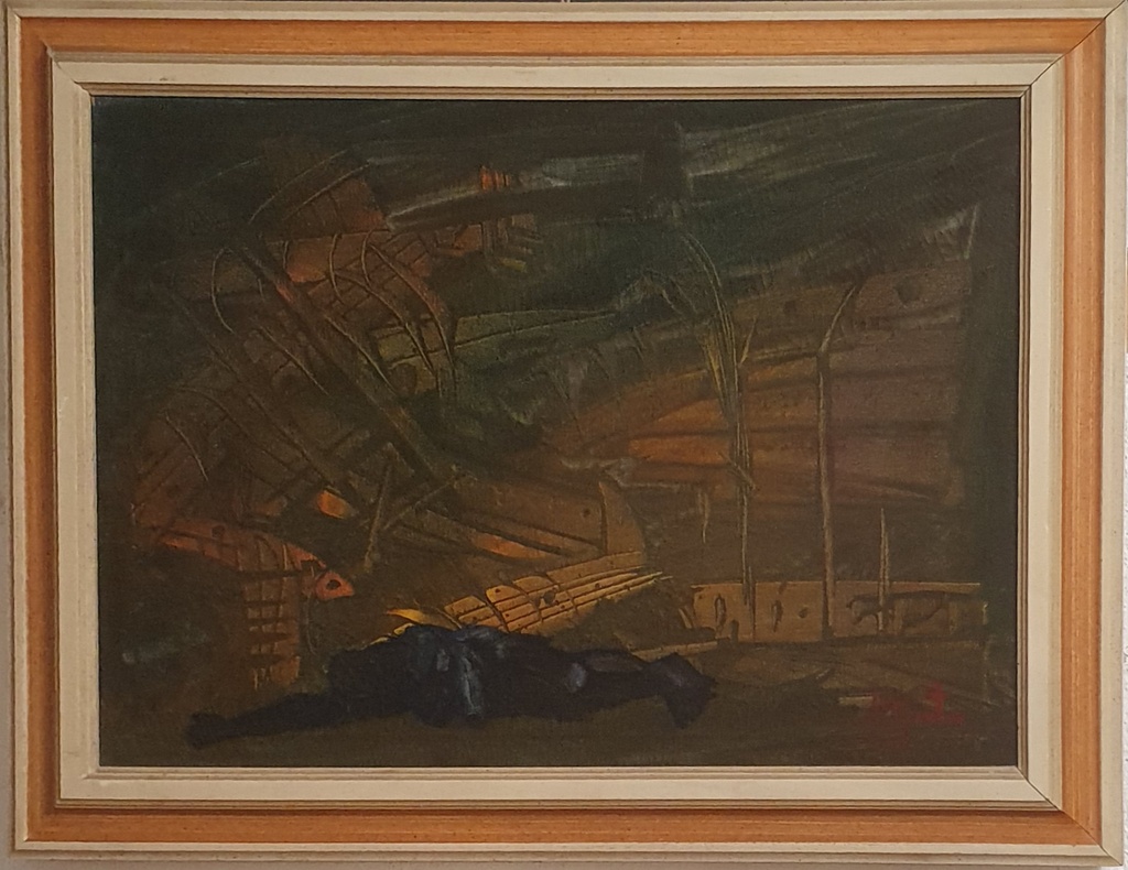 [ZA1027] Dipinto "naufragio" di Mantice