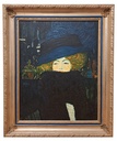 Dipinto da G. Klimt "Signora in blu" in corn. Dor.