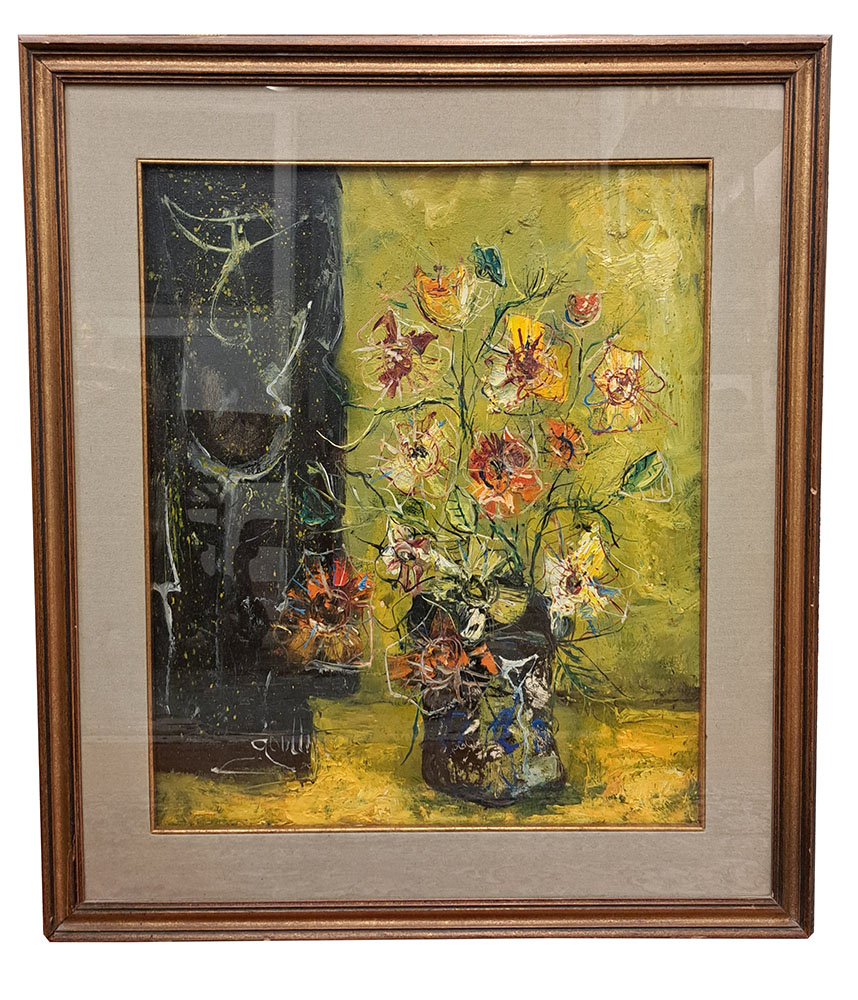 [ZA1022] Dipinto Gouttin "Vaso di fiori