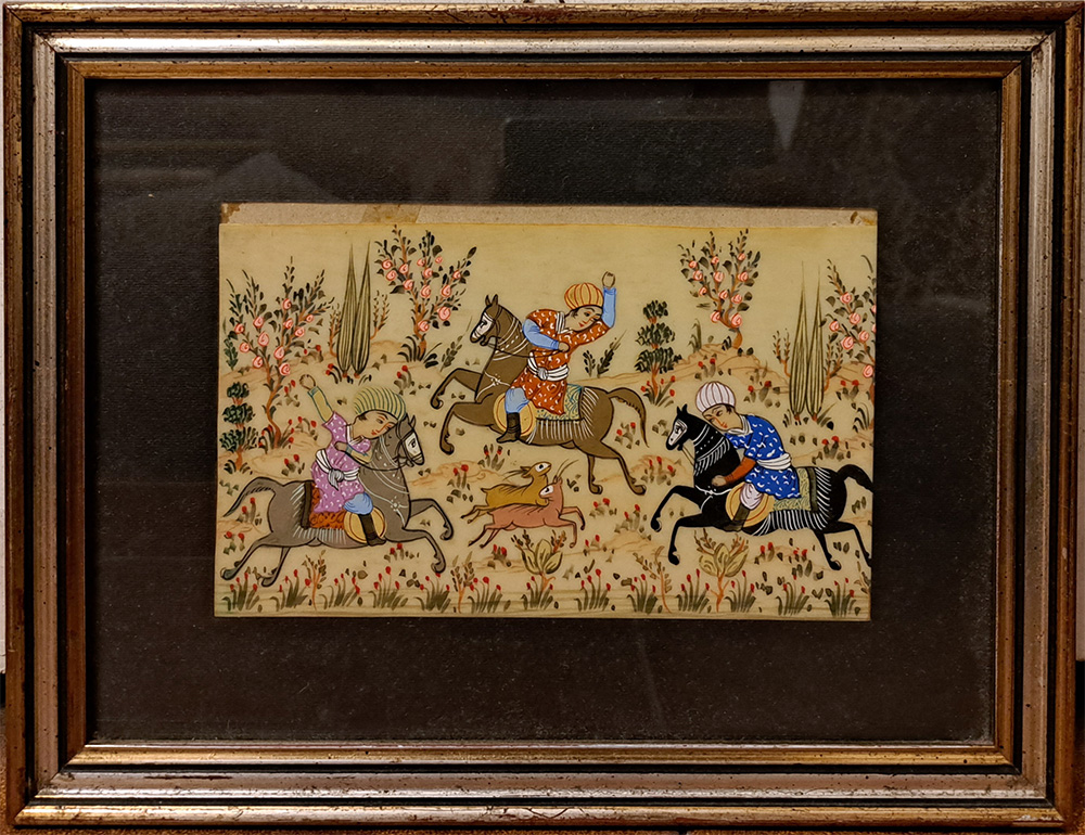 Miniatura persiana su placca