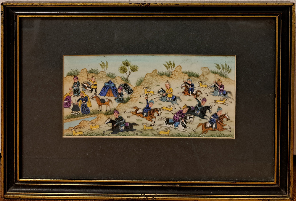 Miniatura persiana su placca