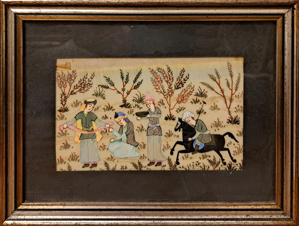 [ZA1057] Miniatura persiana su placca