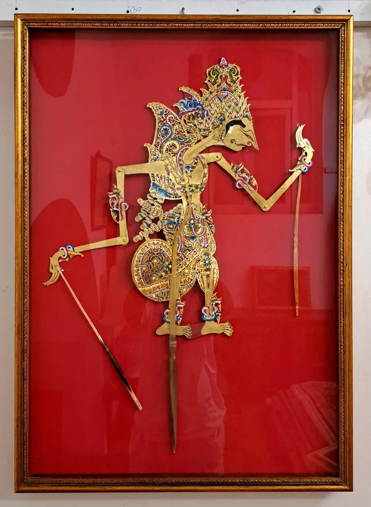[ZG1015] Marionetta Wayang in cornice
