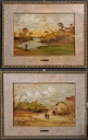 Coppia di dipinti di Lucio Cargnel
