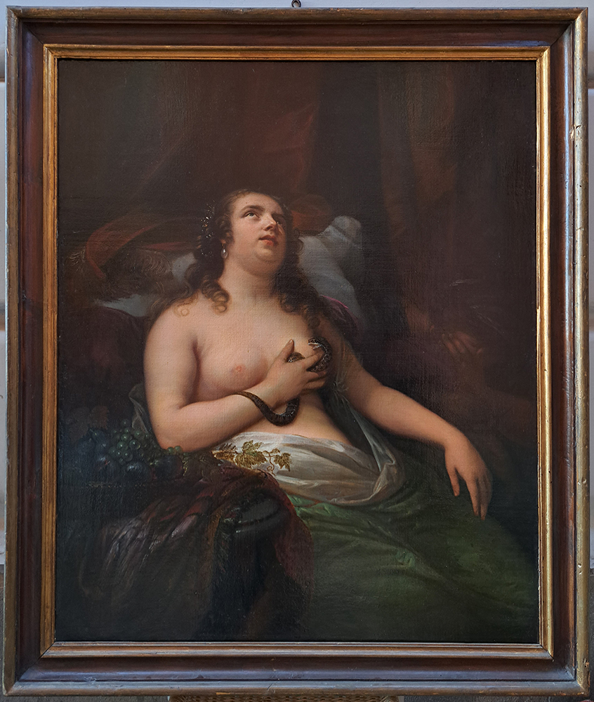[ZG1062] Dipinto "Cleopatra e l'aspide"