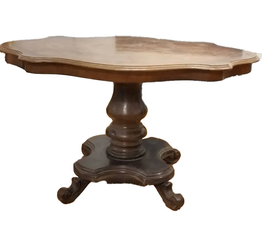 [ZG1070-2] Tavolino da salotto con piano polilobato