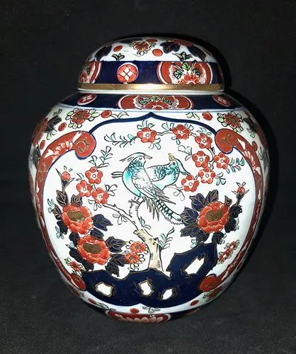 Ginger Jar in porc. Policroma