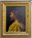 Olio su tavola "Cristo risorto"