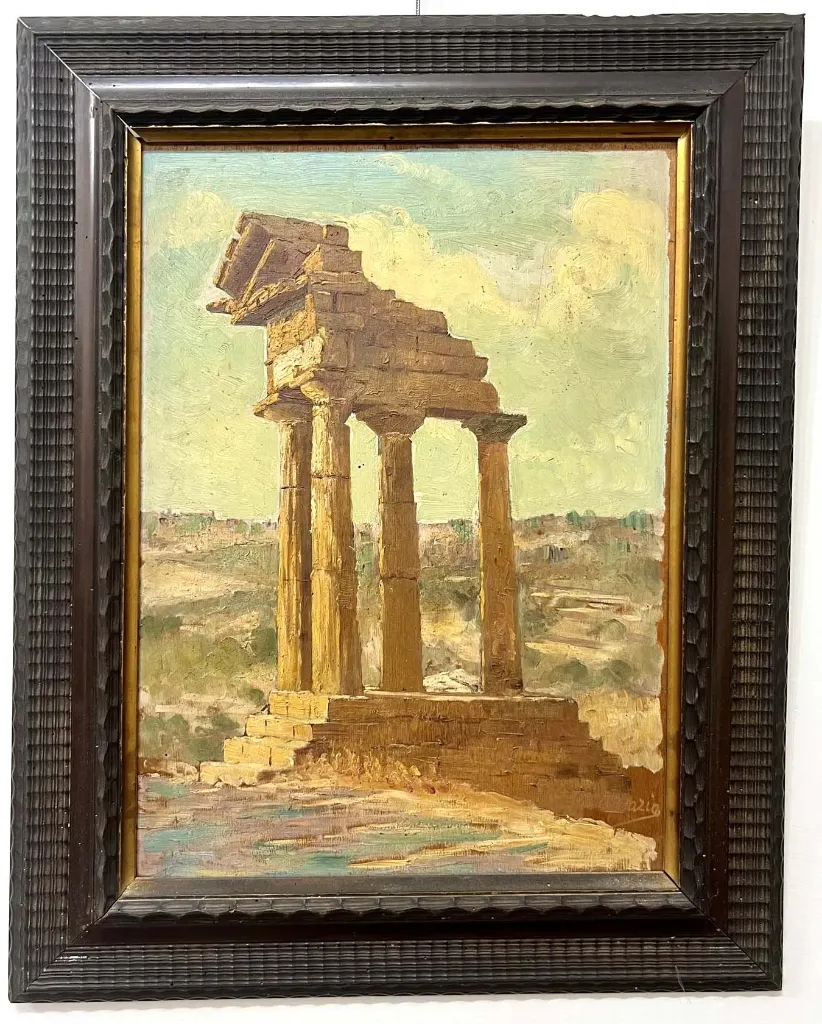 [ZG/1105] G. Grazia? O/tavola "Tempio Dioscuri di Agrig."