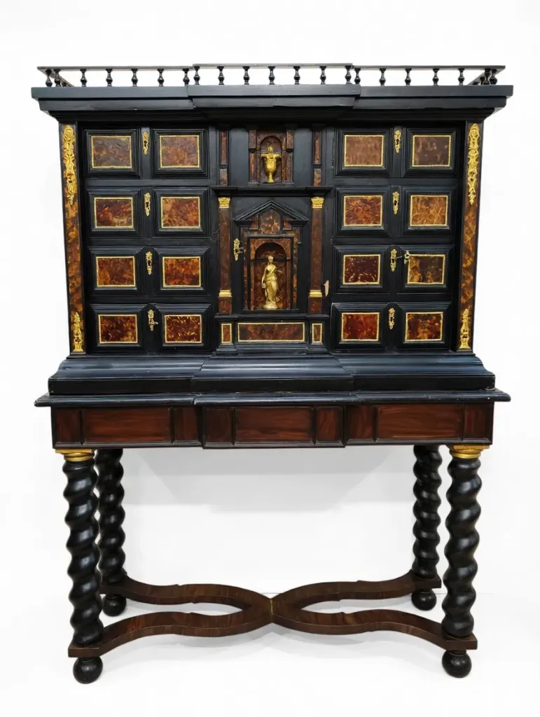 [CA/1559] Monetiere in Legno ebanizzato e tartaruga