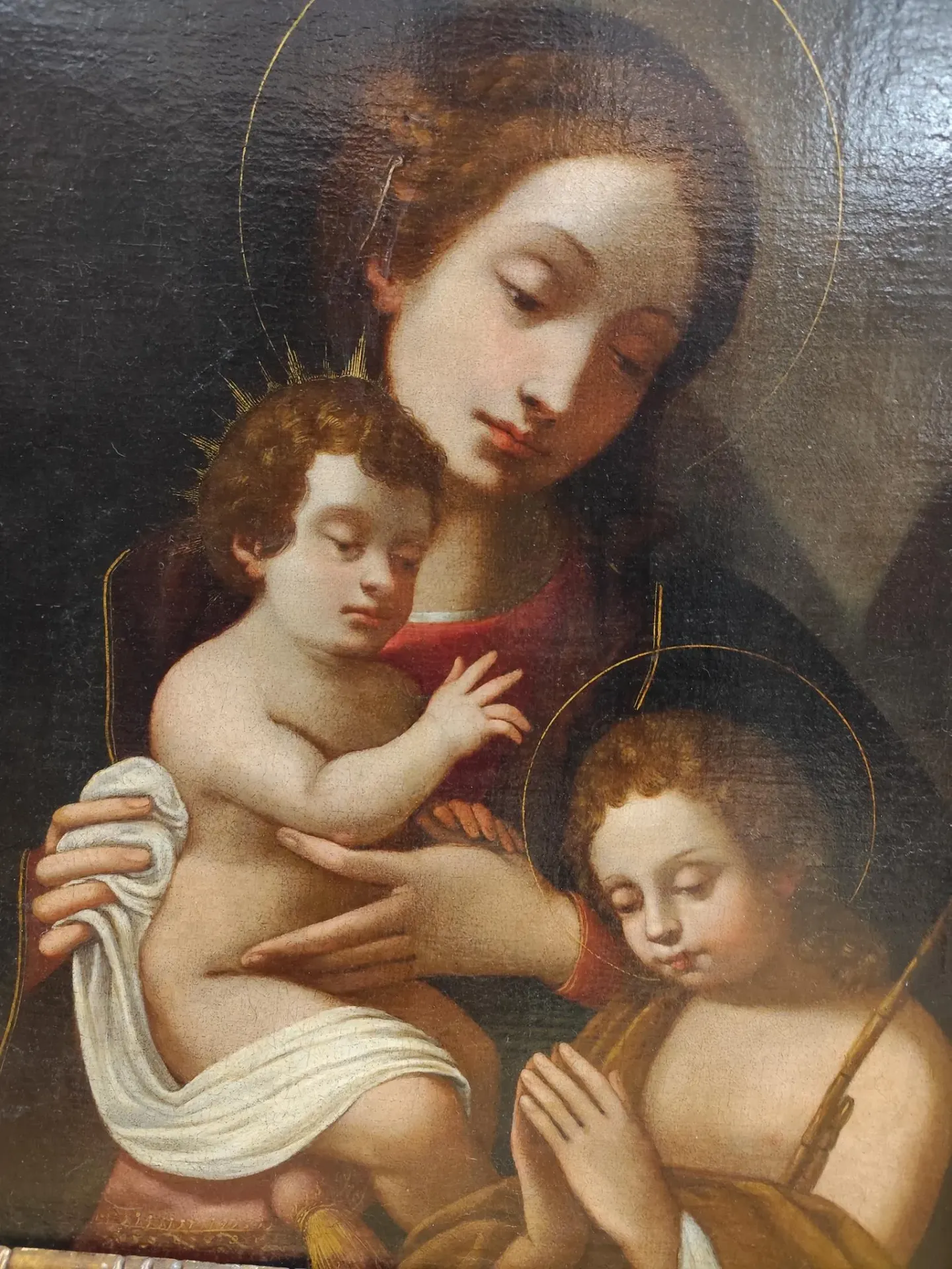 G.M. Viani (cerchia) - Madonna con bimbo e S. Giovannino