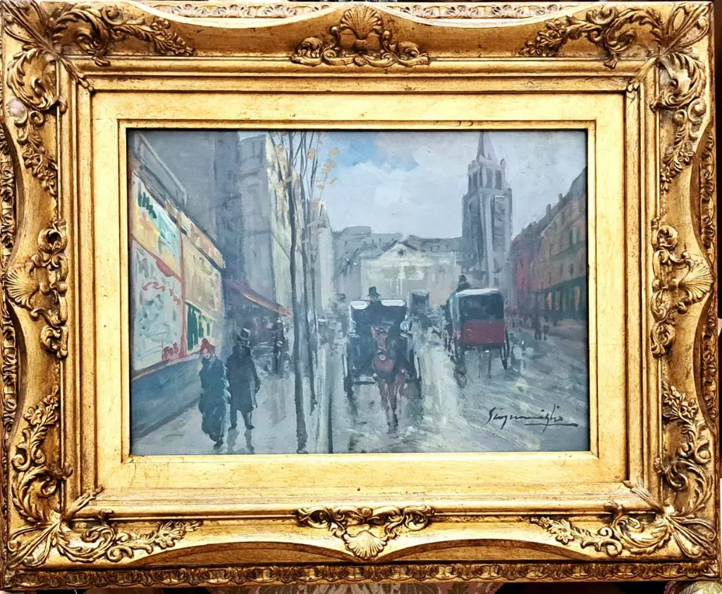 [CA/1569] G. Scognamiglio - Strada con carrozze