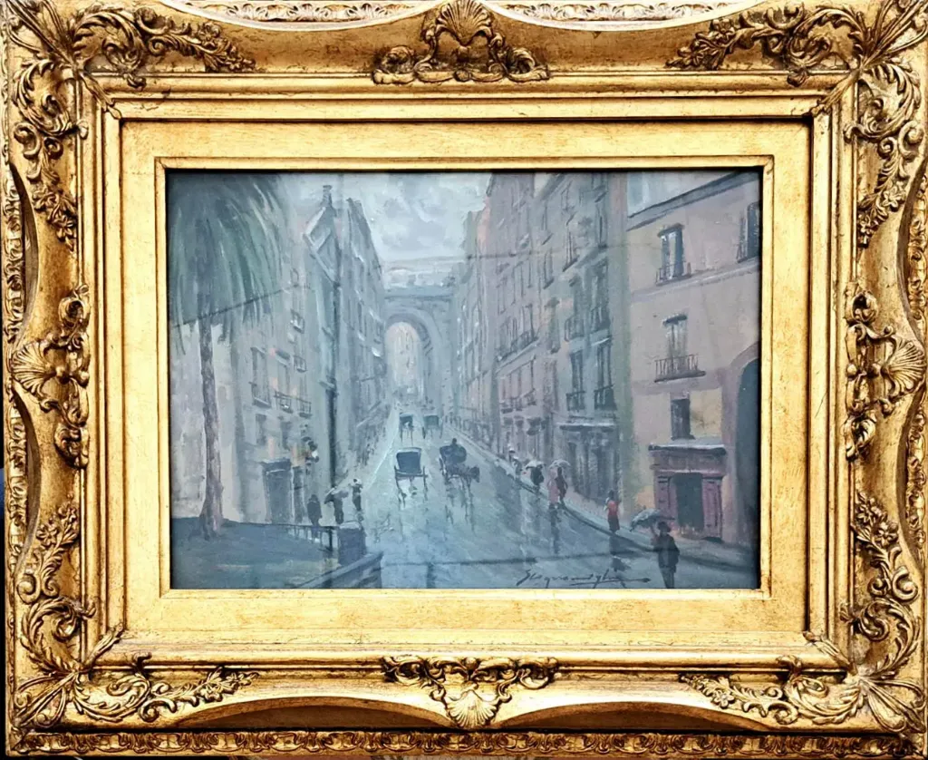 [CA/1570] G. Scognamiglio - Strada con carrozze