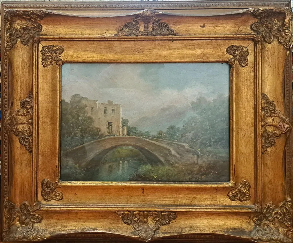 [CA/1576] Ignoto - Ponte su fiume