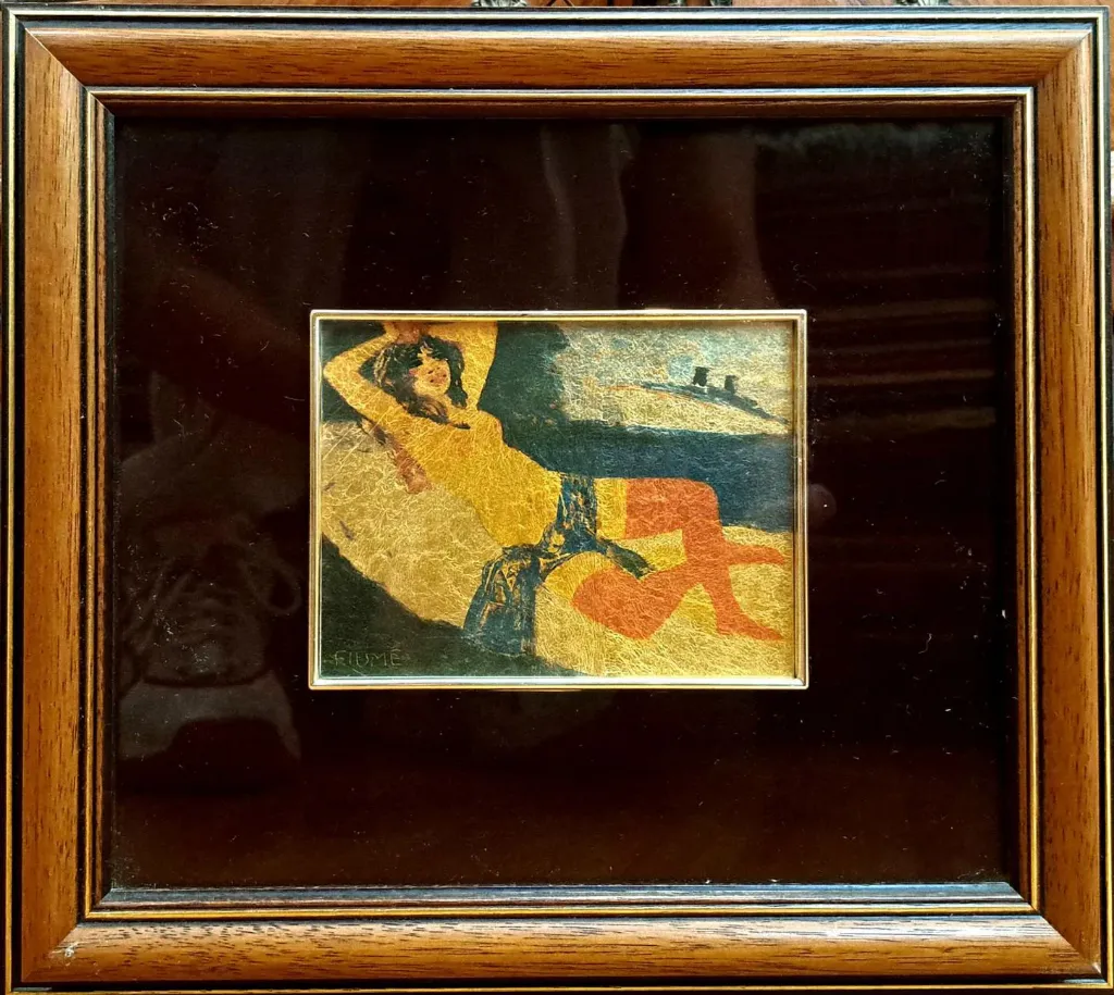 [CA/1586] S. Fiume - litografia su lamina d'oro 23k