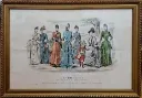 Stampa colorata 1889 - Le moniteur de la mode