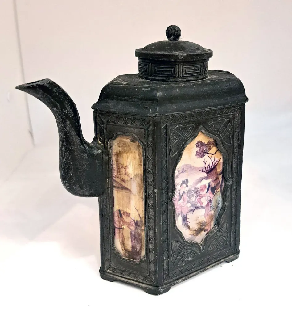 [CA/1595] Teiera cinese in lamiera di metallo