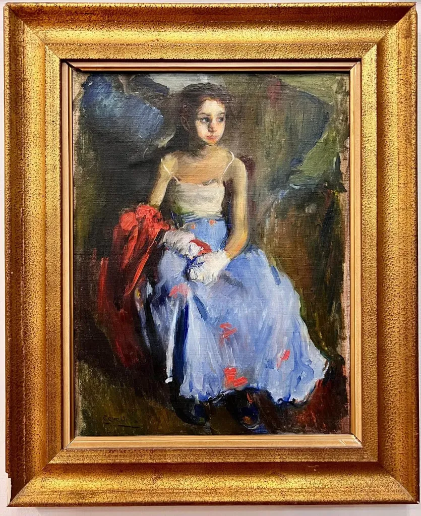 R. Capaldo - Ragazza in abito da sera