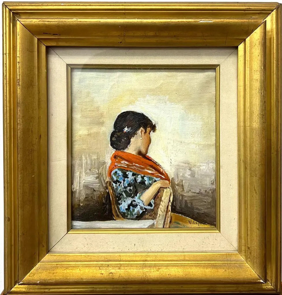 V. Caprile - Donna con scialle