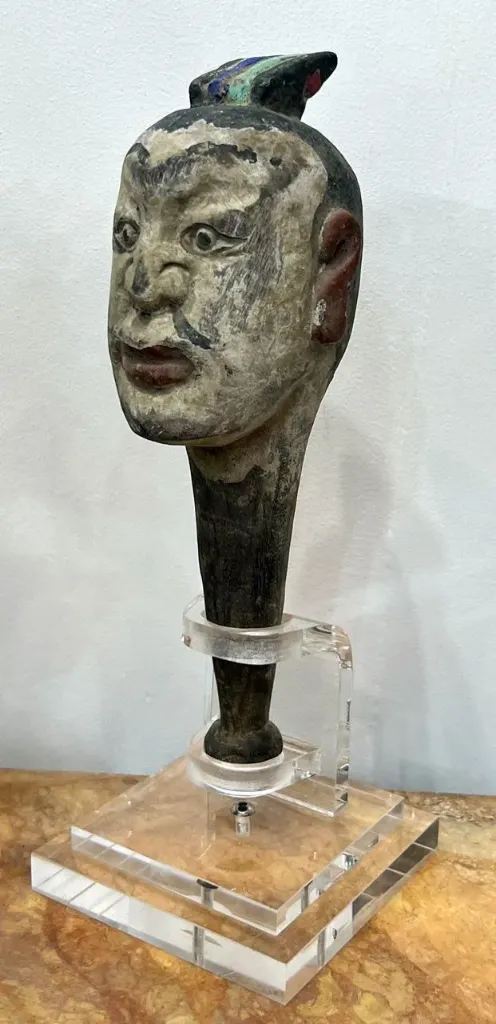 Testa di marionetta in legno