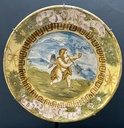 Piatto decorativo in ceramica policroma - Mollica